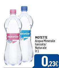 Motette - Acqua Minerale Gassata/ Naturale
