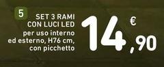 Set 3 Rami Con Luci Led