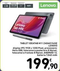 Lenovo - Tablet Ideatab M11 Zada0134se