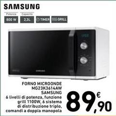 Samsung - Forno Microonde MG23K3614AW