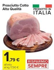 Prosciutto Cotto Alta Qualità