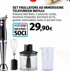 Telefunken - Set Frullatore Ad Immersione M07442