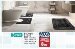 3 Tappeti Bagno
