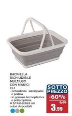 Bacinella Richiudibile Multiuso Con Manici