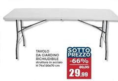 Tavolo Da Ciardino Richiudibile