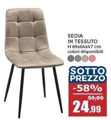 Sedia In Tessuto