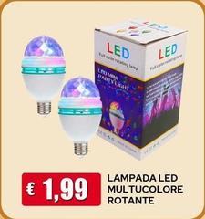 Lampada Led Multicolore Rotante