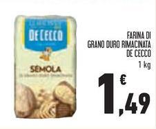 De Cecco - Farina Di Grano Duro Rimacinata