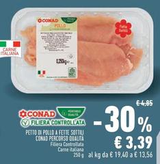 Conad - Petto Di Pollo A Fette Sottili Percorso Qualità