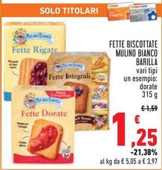 Barilla - Fette Biscottate Mulino Bianco