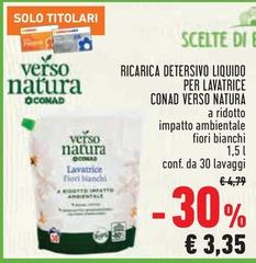 Conad - Ricarica Detersivo Liquido Per Lavatrice Verso Natura
