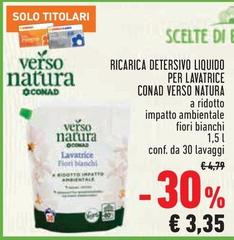 Conad - Ricarica Detersivo Liquido Per Lavatrice Verso Natura