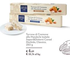 Sapori - Torrone Di Cremona Alle Mandorle Tostate &Dintorni Morbido, Classico