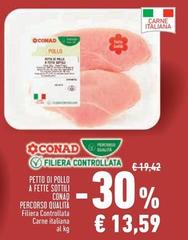 Conad - Petto Di Pollo A Fette Sottili Percorso Qualità
