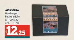 Altasfera - Hamburger Bovino Adulto
