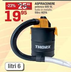 Bidone Aspiracenere 600w 6l
