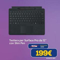 Tastiera Per Surface Pro Da 12