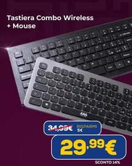 Tastiera Combo Wireless + Mouse