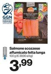Salmone Scozzese Affumicato Fetta Lunga