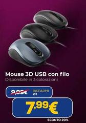 Mouse 3d Usb Con Filo