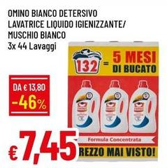 Formula - Omino Bianco Detersivo Lavatrice Liquido Igienizzante/ Muschio Bianco