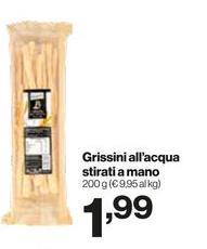 Grissini All'Acqua Stirati A Mano