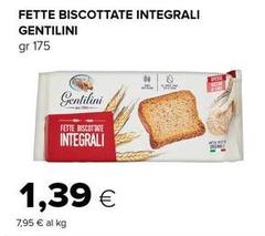 Gentilini - Fette Biscottate Integrali