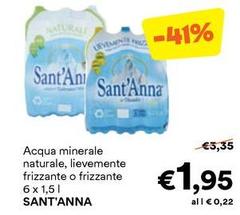 Sant'anna - Acqua Minerale Naturale, Lievemente Frizzante O Frizzante