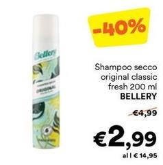 Bellery - Shampoo Secco Original Classic Fresh