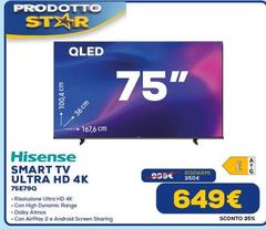 Hisense - Smart Tv Ultra Hd 4k 75e7qq