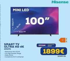 Hisense - Smart Tv Ultra Hd 4k 100u70