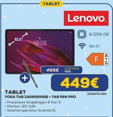 Lenovo - Tablet Yoga Tab ZAG60259SE +Tab Pen Pro