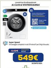 Samsung - Lavatrice Ecodosatore AI Control WW90DG6U85LK