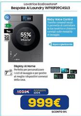 Samsung - Bespoke Ai Laundry WF90F09C4SU3