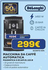 De Longhi - Macchina Da Caffe Automativa Magnifica ECAM 22.110.W