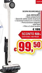 LG - Scopa Ricaricabile Mod. A9CSLIM1C 