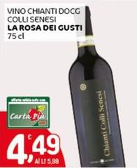 La Rosa Dei Gusti - Vino Chianti DOCG Colli Senesi