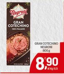 Negroni - Gran Cotechino