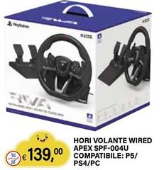 Hori - Volante Wired Apex SPF-004U Compatibile: P5/PS4/Pc