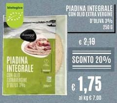 Assaggi E Paesaggi - Piadina Integrale Con Olio Extra Vergine D'Oliva 3%