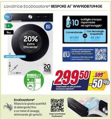 Samsung - Lavatrice Ecodosatore Bespoke AI WW90DB7U94GE