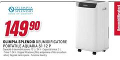 Olimpia Splendid - Aquaria S1 12 P 2 L 40 dB 216 W Bianco