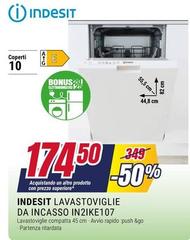 Indesit - Lavastoviglie Da Incasso IN2IKE107