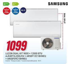 Samsung - Luzon Dual Kit 9000 + 12000 Btu AJ040TXJ2KG/EU + AR50F12C1BHNEU + AR50F09C1BHNEU