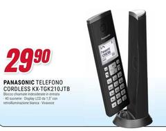 Panasonic - KX-TGK210JTB Telefono DECT Identificatore Di Chiamata Nero Telefono