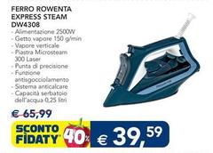 Rowenta - Ferro Express Steam DW4308