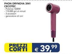 Cecotec - Phon Drynova 3in 1