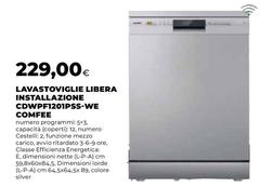 Comfeè - Lavastoviglie Libera Installazione CDWPFR201PSS-WE