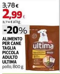 Ultima - Alimento Per Cane Taglia Piccola Adulto