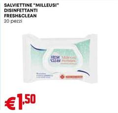 Fresh & Clean - Salviettine Milleusi Disinfettanti